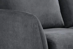 Scandi Days Hjørnesofa-Trend Lyx 6-seters Vendbar L-formet Hjørnesofa i Stoff Mørkegrå