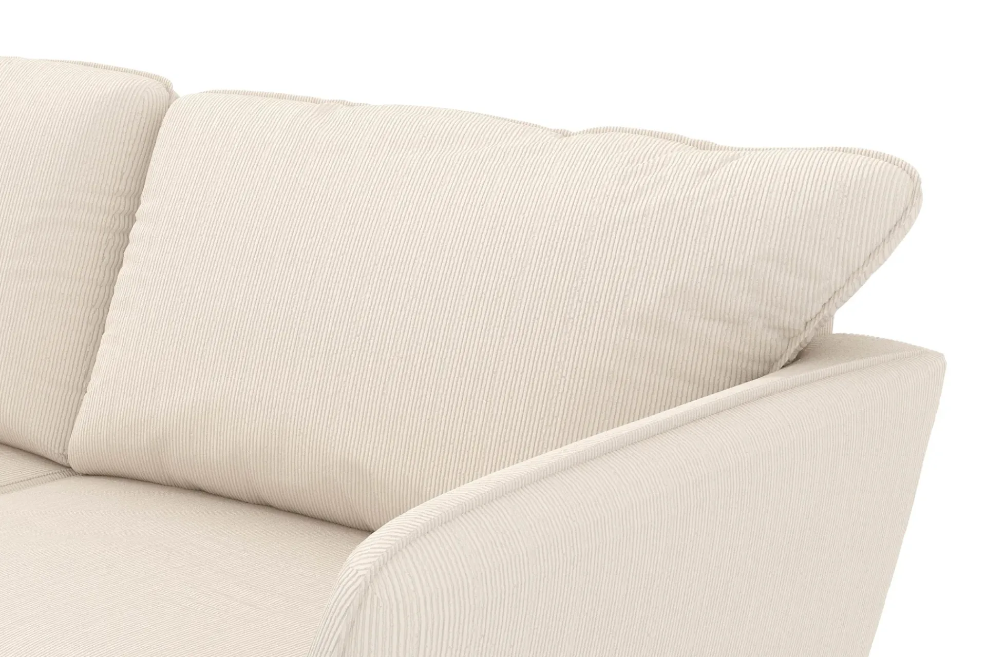 Scandi Days Hjørnesofa-Trend Lyx 6-seters Vendbar L-formet Hjørnesofa i Manchester Beige