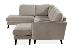 Scandi Days U-Sofa-Trend Lyx 4-seters Venstrevendt U-formet Sofa med Divan og Sjeselong i Stoff Beige