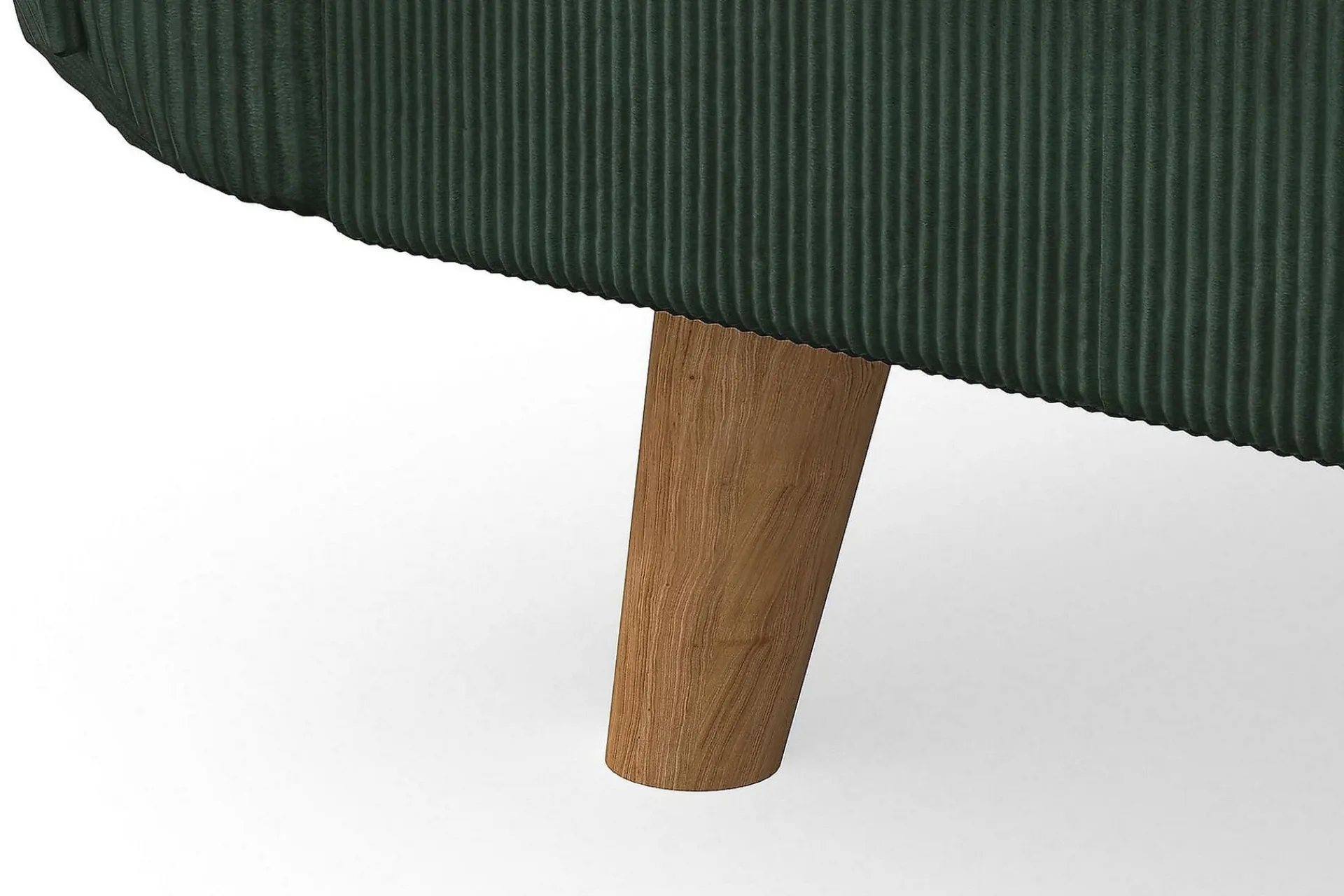 Scandi Days Sofa Med Sjeselong-Trend Lyx 3-seters Venstrevendt L-formet Sjeselongsofa i Manchester Mørkegrønn