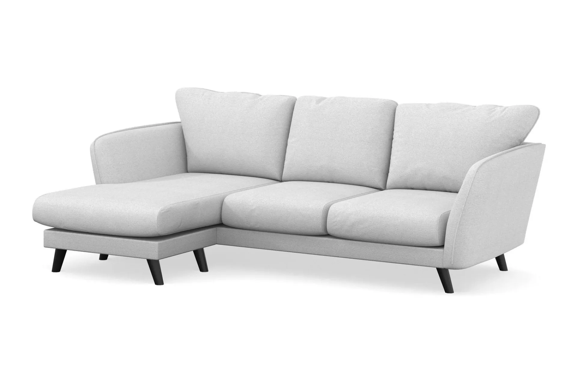 Scandi Days Trend Lyx 3-seters Venstrevendt L-formet Sjeselongsofa i Stoff