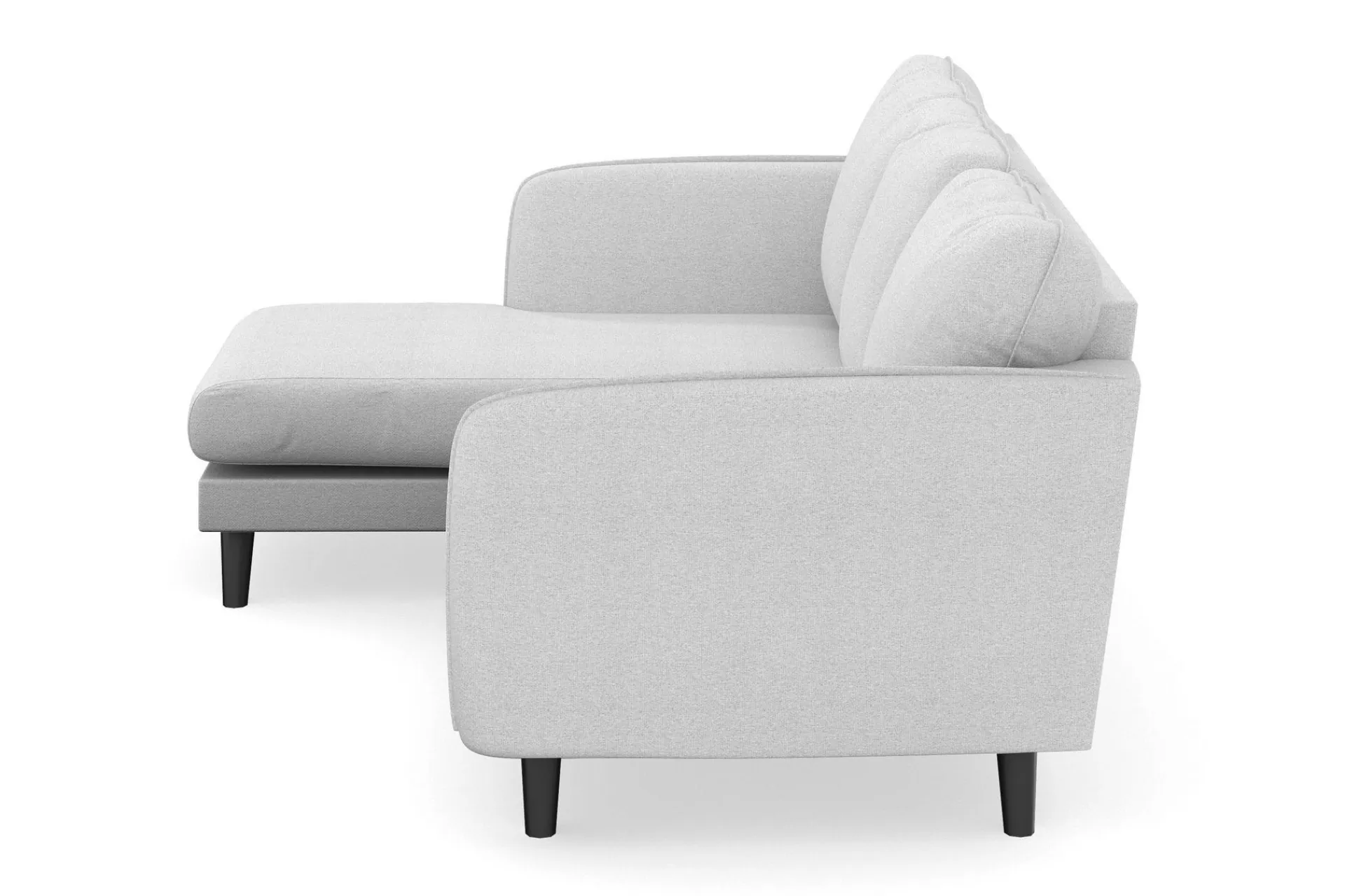 Scandi Days Trend Lyx 3-seters Venstrevendt L-formet Sjeselongsofa i Stoff
