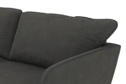 Scandi Days Sofa Med Sjeselong-Trend Lyx 4-seters Venstrevendt L-formet Sjeselongsofa i Manchester Mørkegrå
