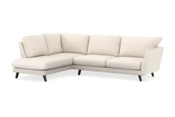 Scandi Days Sofa Med Sjeselong-Trend Lyx 4-seters Venstrevendt L-formet Sjeselongsofa i Manchester Beige
