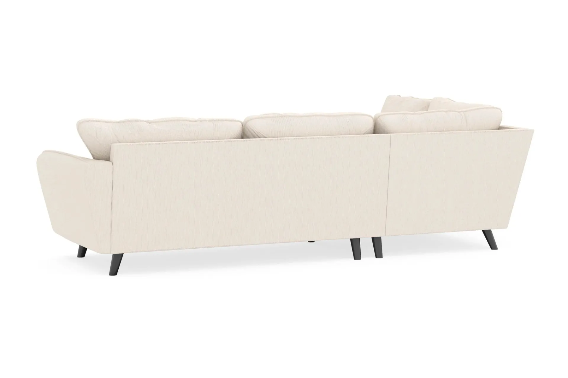 Scandi Days Sofa Med Sjeselong-Trend Lyx 4-seters Venstrevendt L-formet Sjeselongsofa i Manchester Beige