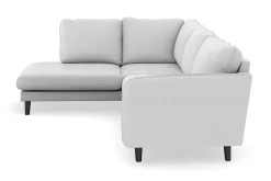 Scandi Days Sofa Med Sjeselong-Trend Lyx 4-seters Venstrevendt L-formet Sjeselongsofa i Stoff Lysegrå