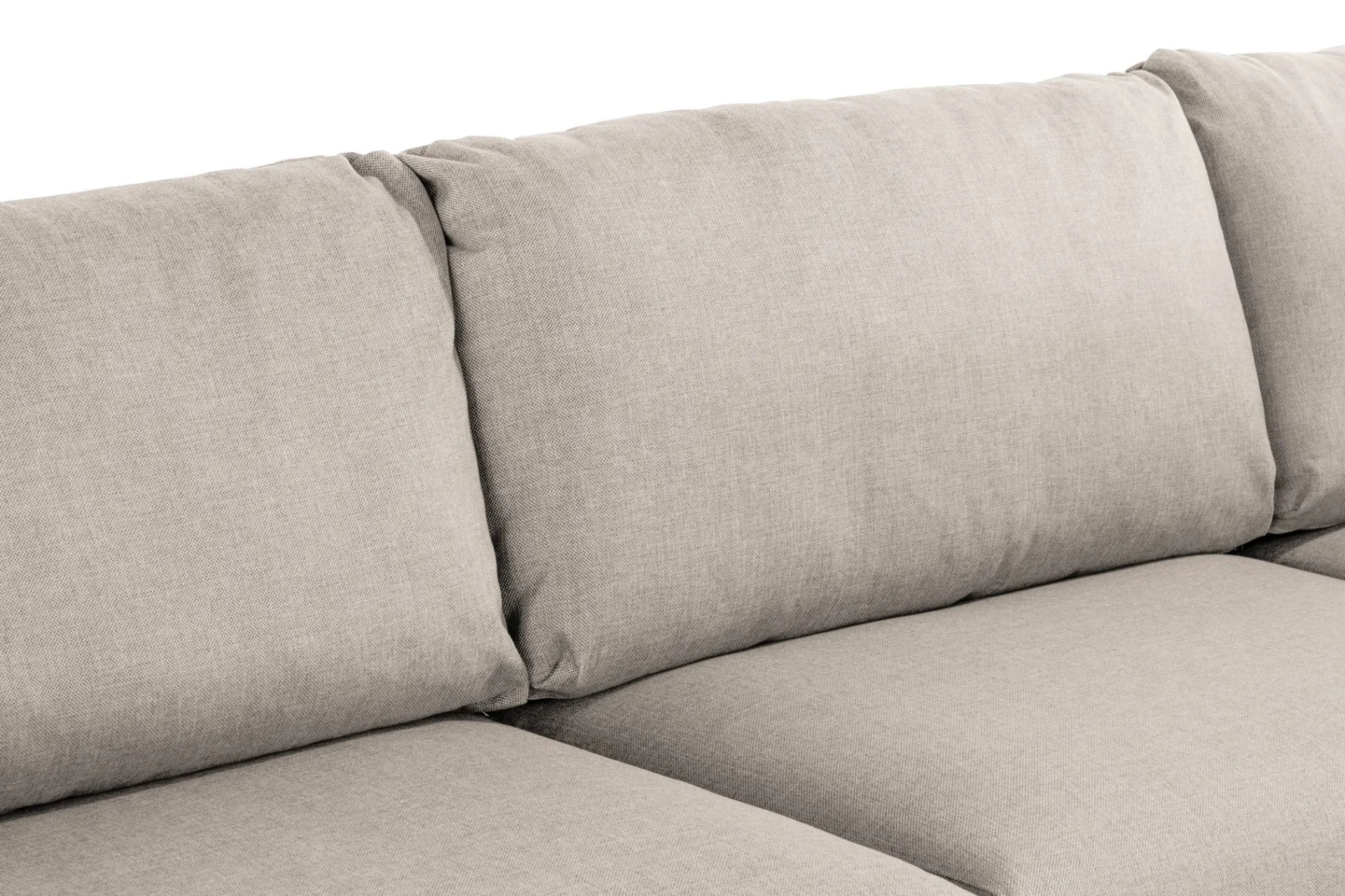 Scandi Days Sofa Med Sjeselong-Trend 4-seters Høyrevendt L-formet Sjeselongsofa i Stoff 280 cm bred Beige