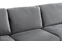 Scandi Days Trend 5-seters Høyrevendt L-formet Hjørnesofa med Divan i Fløyel