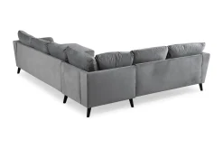 Scandi Days Trend 5-seters Høyrevendt L-formet Hjørnesofa med Divan i Fløyel