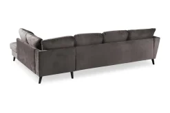 Scandi Days Trend 4-seters Høyrevendt U-formet Sofa med Divan og Sjeselong i Fløyel