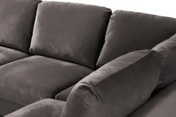 Scandi Days Trend 4-seters Høyrevendt U-formet Sofa med Divan og Sjeselong i Fløyel