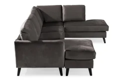 Scandi Days Trend 4-seters Høyrevendt U-formet Sofa med Divan og Sjeselong i Fløyel