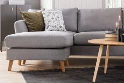 Scandi Days Trend 5-seters Høyrevendt U-formet Hjørnesofa med Divan i Stoff
