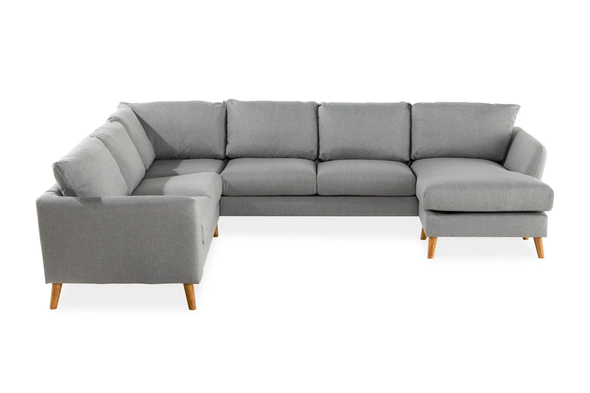 Scandi Days Trend 5-seters Høyrevendt U-formet Hjørnesofa med Divan i Stoff