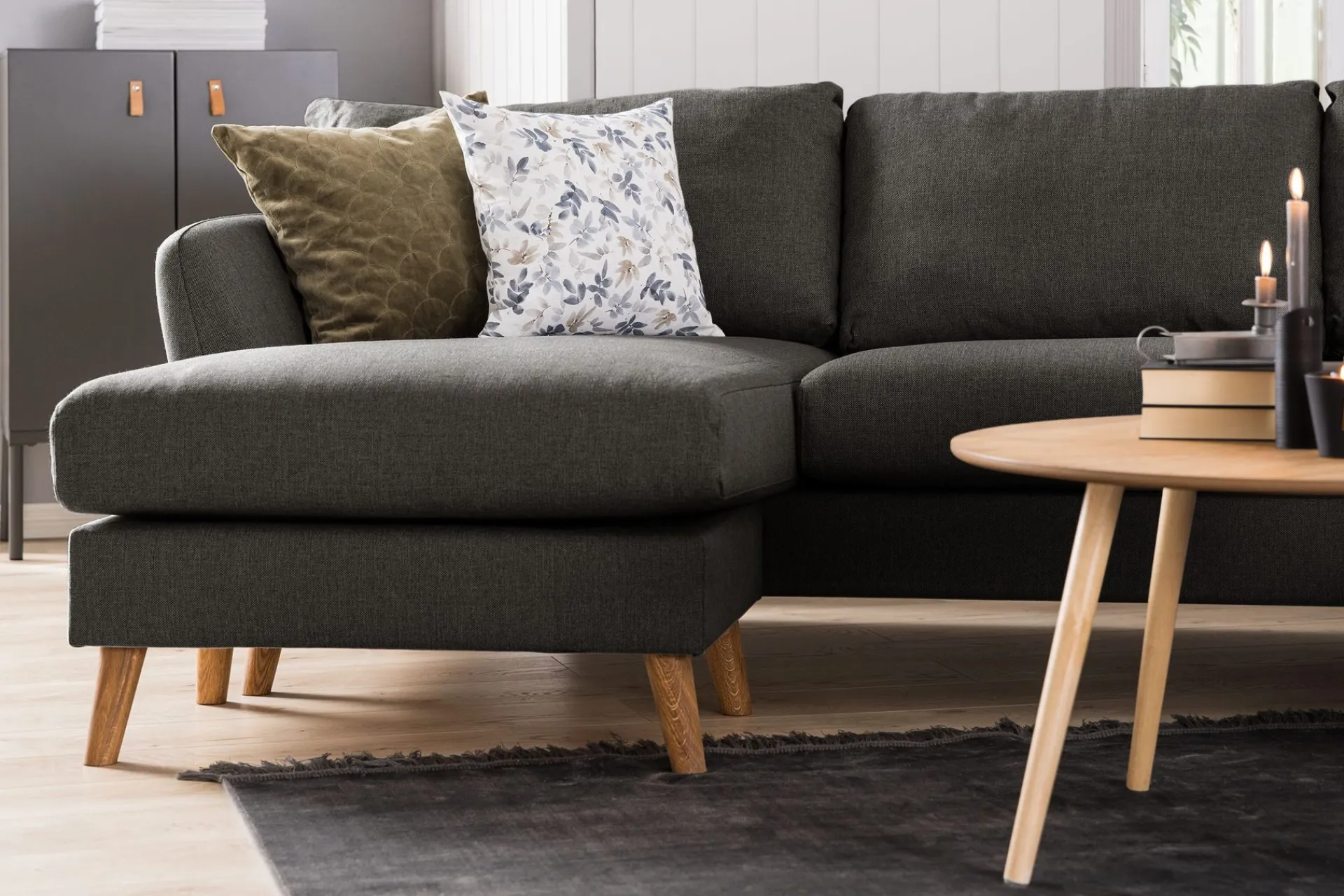 Scandi Days Trend 4-seters Venstrevendt L-formet Sjeselongsofa i Stoff