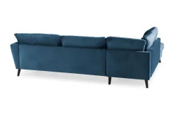 Scandi Days Trend 4-seters Venstrevendt L-formet Sjeselongsofa i Fløyel