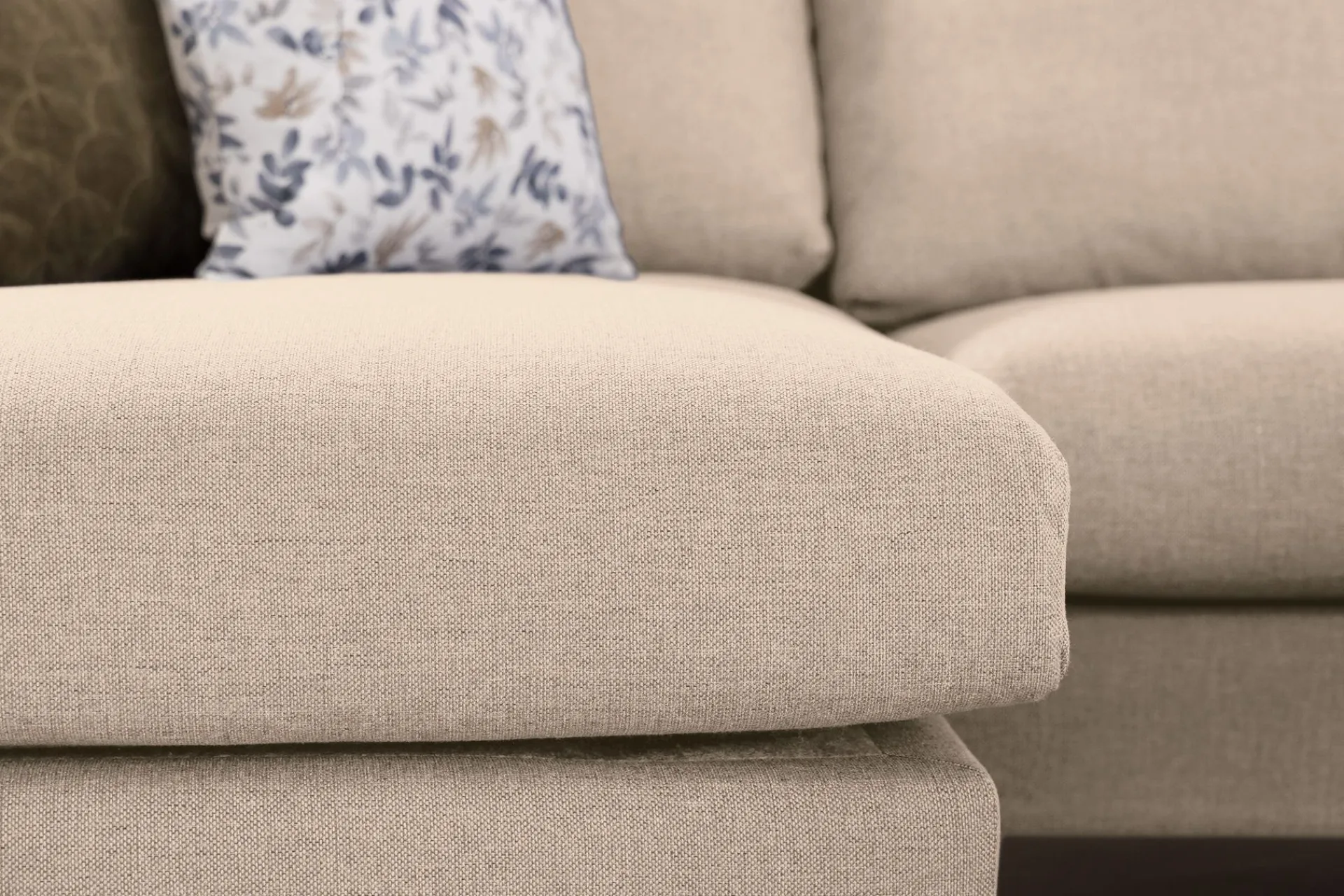 Scandi Days U-Sofa-Trend 4-seters Venstrevendt U-formet Sofa med Divan og Sjeselong i Stoff Beige