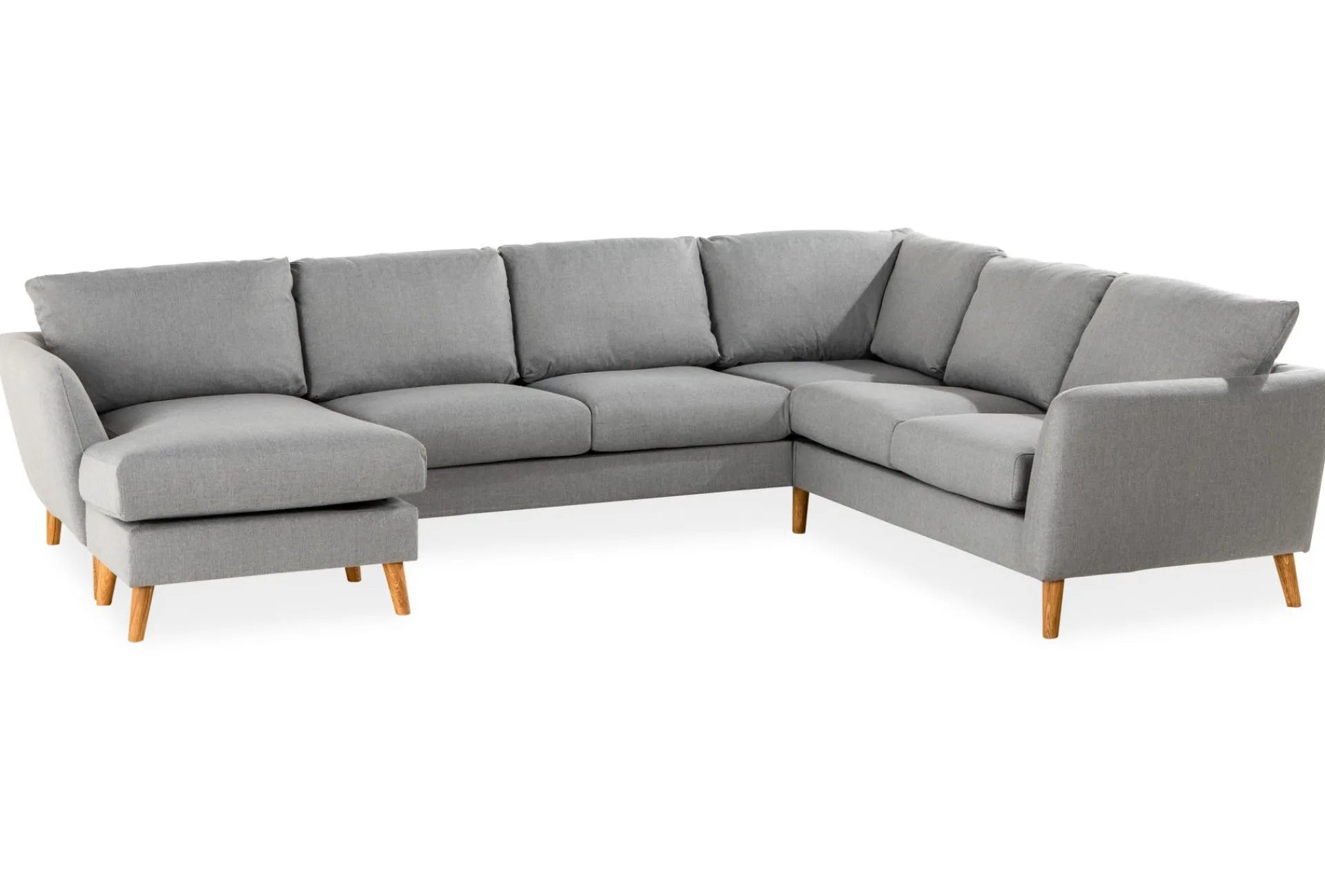 Scandi Days Trend 5-seters Venstrevendt U-formet Hjørnesofa med Divan i Stoff