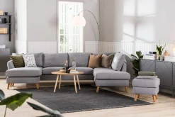 Scandi Days Trend 5-seters Venstrevendt U-formet Hjørnesofa med Divan i Stoff
