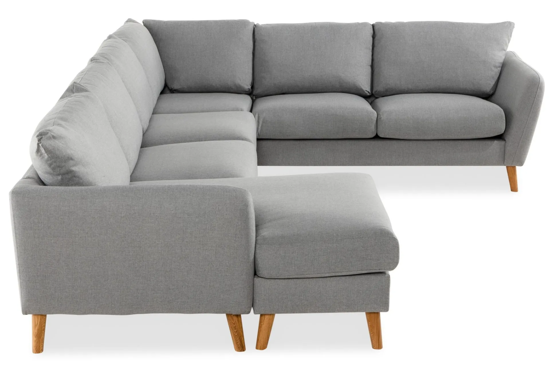 Scandi Days Trend 5-seters Venstrevendt U-formet Hjørnesofa med Divan i Stoff
