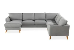 Scandi Days Trend 5-seters Venstrevendt U-formet Hjørnesofa med Divan i Stoff