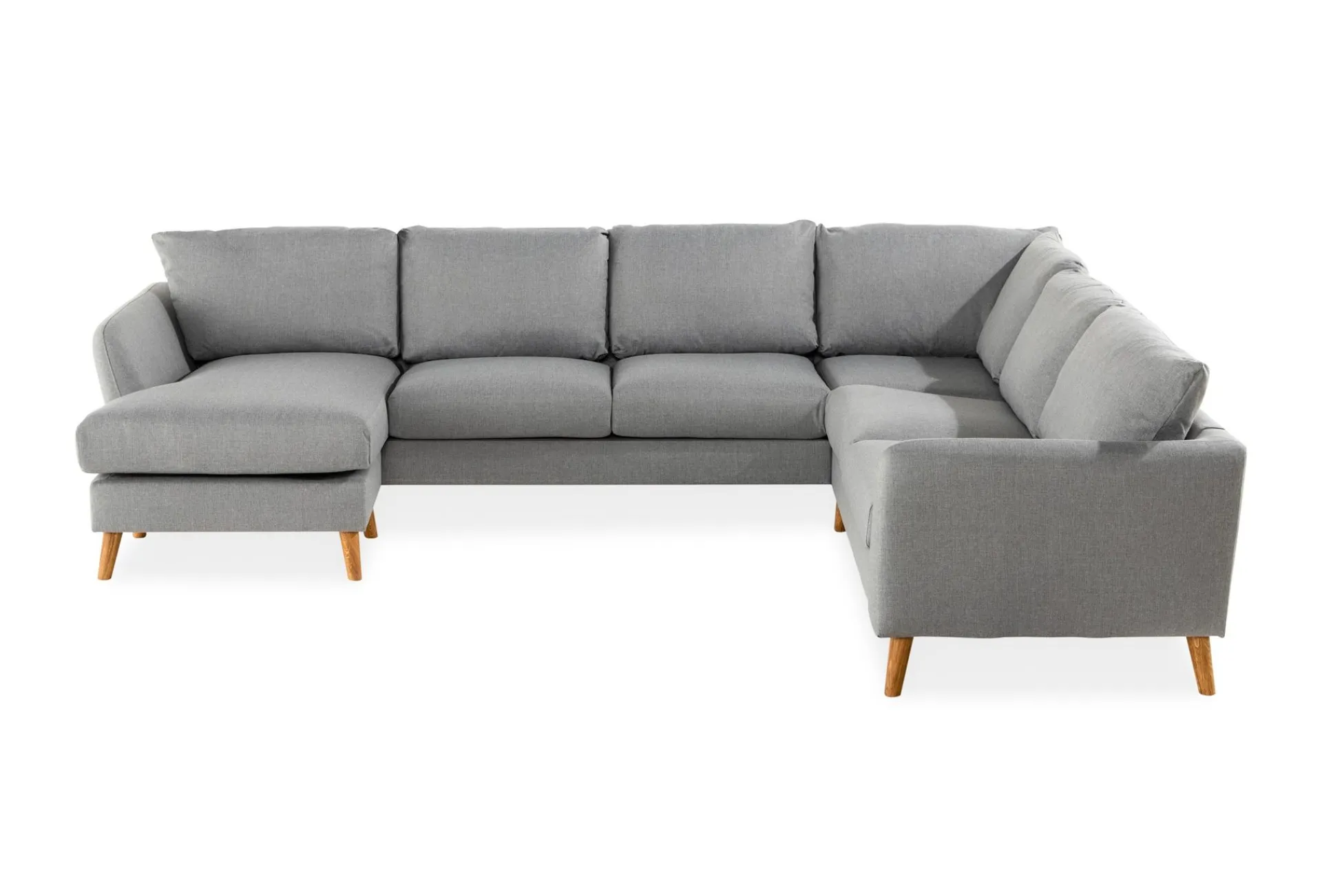 Scandi Days Trend 5-seters Venstrevendt U-formet Hjørnesofa med Divan i Stoff