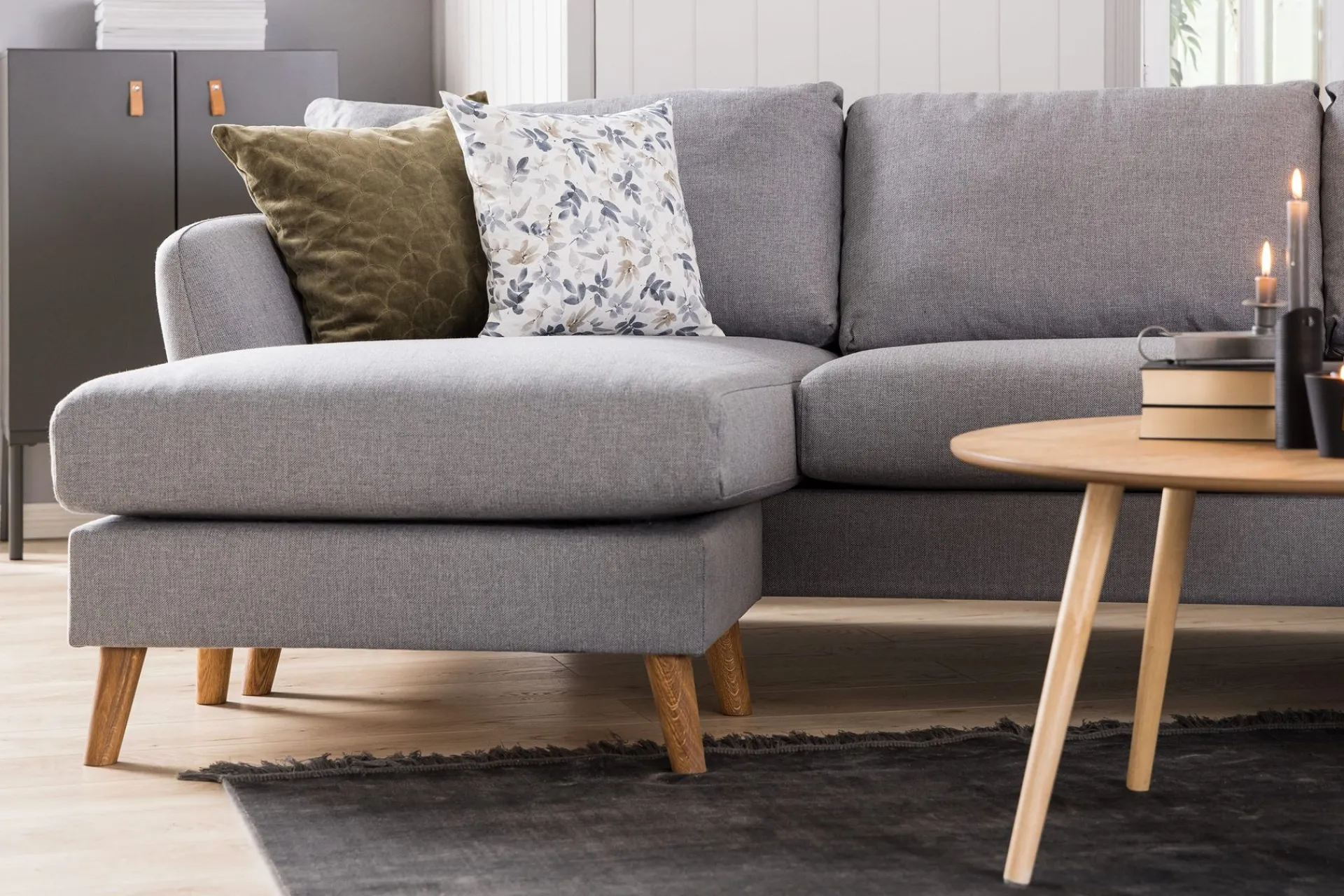Scandi Days Trend 5-seters Venstrevendt U-formet Hjørnesofa med Divan i Stoff