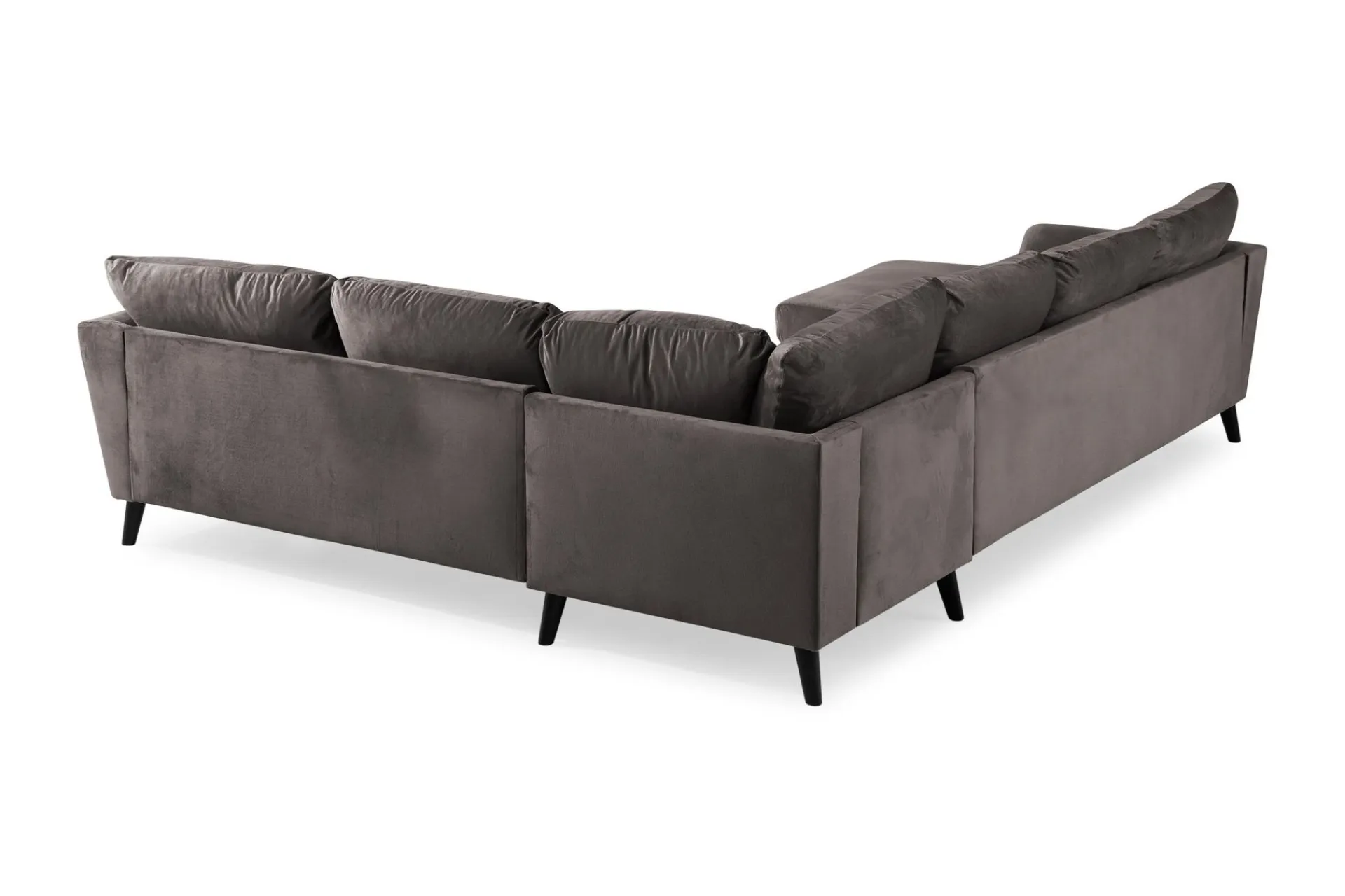 Scandi Days Trend 5-seters Venstrevendt U-formet Hjørnesofa med Divan i Fløyel