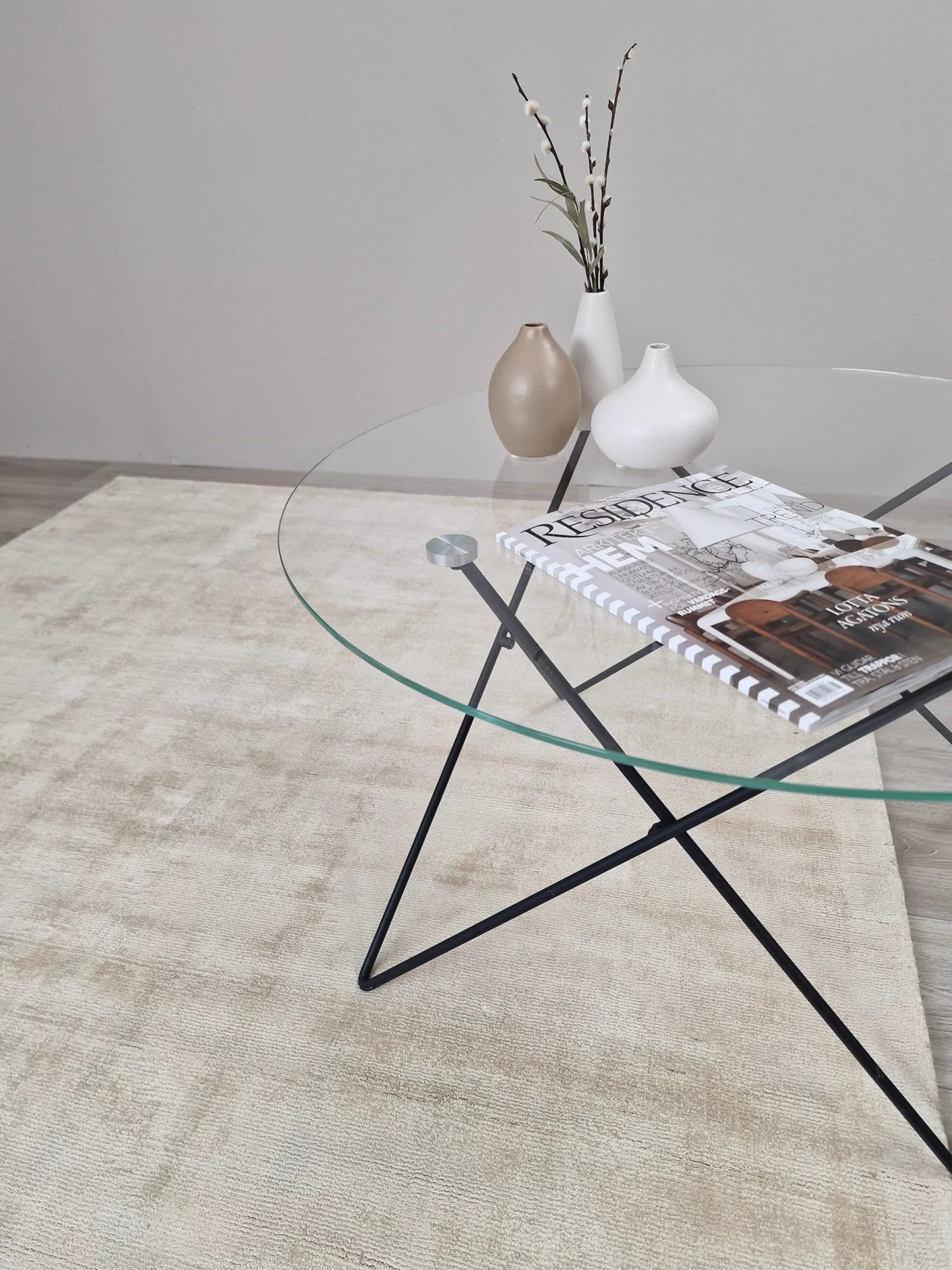 KM Home Tribeca Viskosmatte 160x230 cm Rektangulær