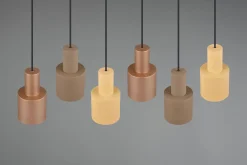 Trio Lighting Kjøkkenlampe|Vinduslampe-Agudo taklampe 6L E27 flerfarget Flerfärgad