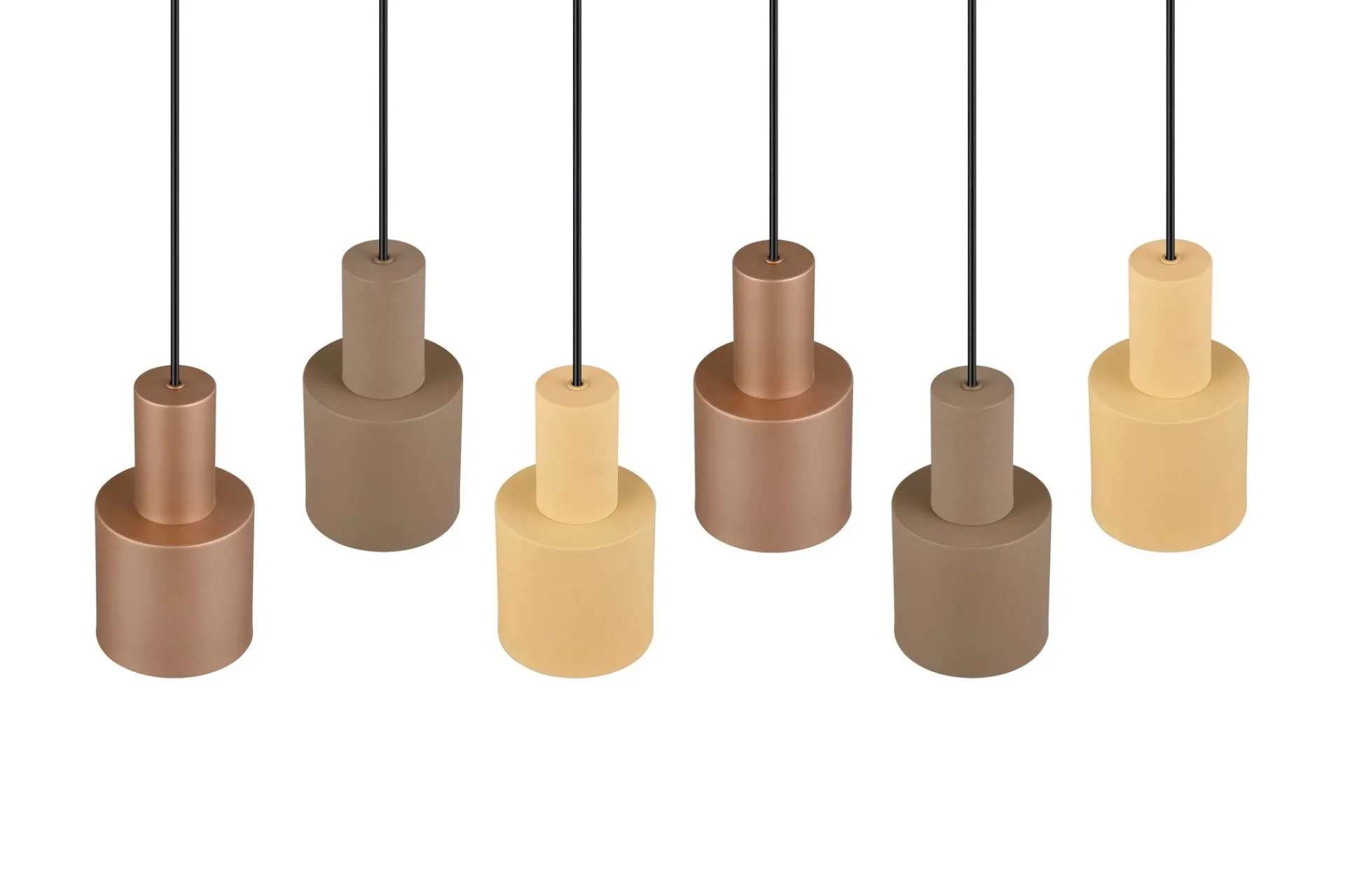 Trio Lighting Kjøkkenlampe|Vinduslampe-Agudo taklampe 6L E27 flerfarget Flerfärgad