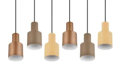 Trio Lighting Kjøkkenlampe|Vinduslampe-Agudo taklampe 6L E27 flerfarget Flerfärgad