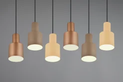 Trio Lighting Kjøkkenlampe|Vinduslampe-Agudo taklampe 6L E27 flerfarget Flerfärgad