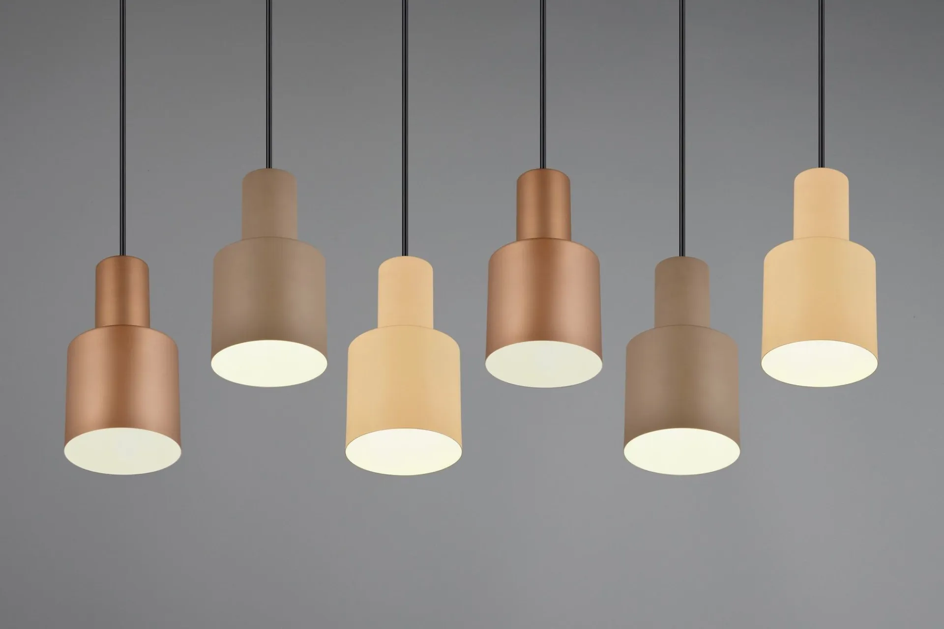 Trio Lighting Kjøkkenlampe|Vinduslampe-Agudo taklampe 6L E27 flerfarget Flerfärgad