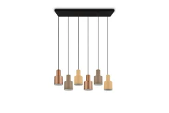 Trio Lighting Kjøkkenlampe|Vinduslampe-Agudo taklampe 6L E27 flerfarget Flerfärgad