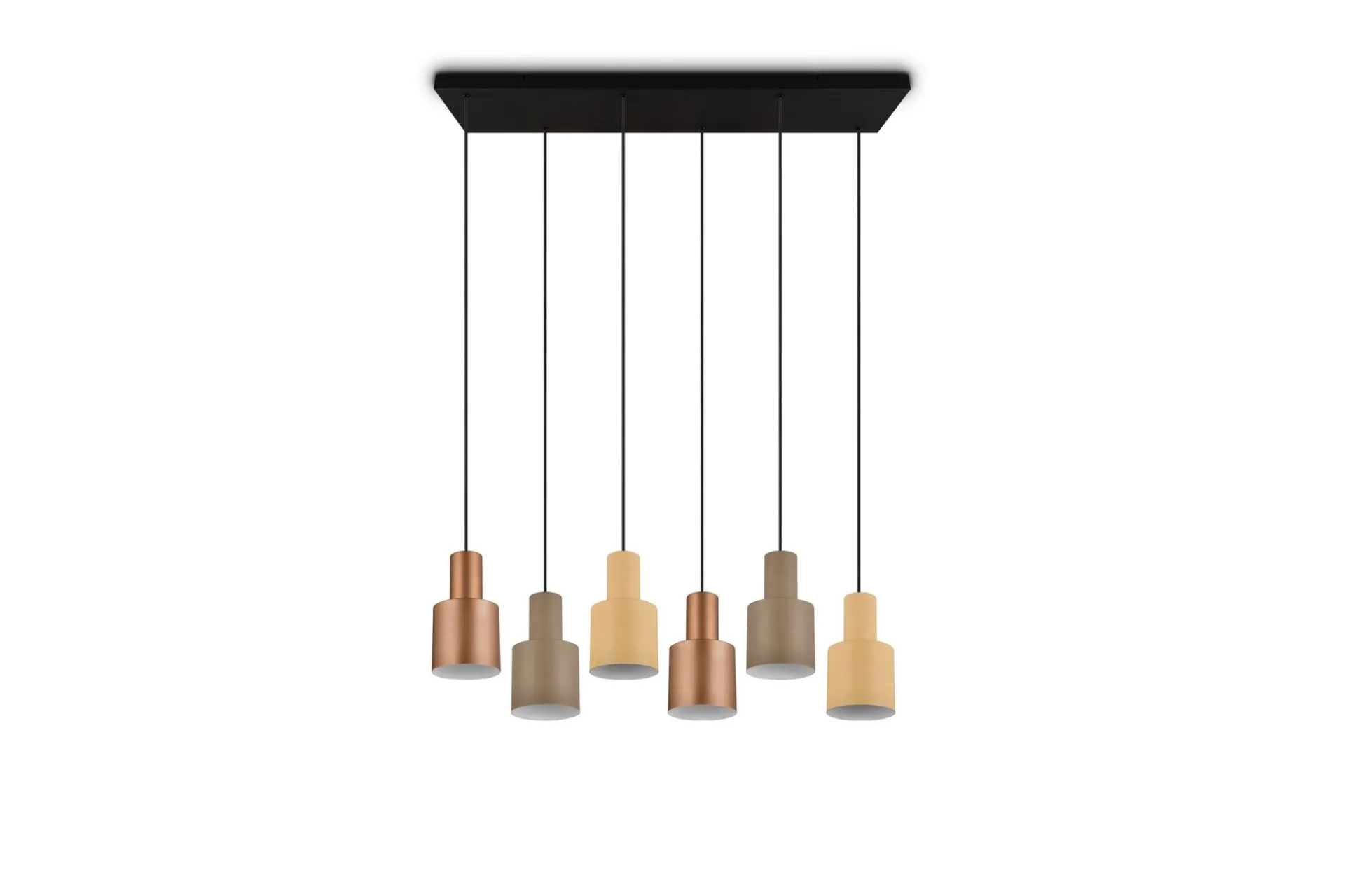 Trio Lighting Kjøkkenlampe|Vinduslampe-Agudo taklampe 6L E27 flerfarget Flerfärgad
