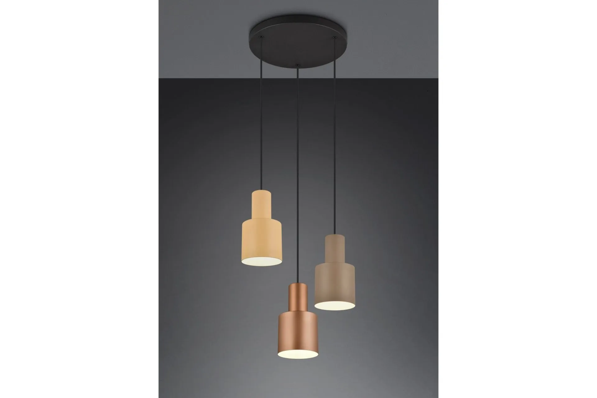 Trio Lighting Kjøkkenlampe|Taklampe-Agudo Taklampe 3L E27 flerfarget Flerfärgad