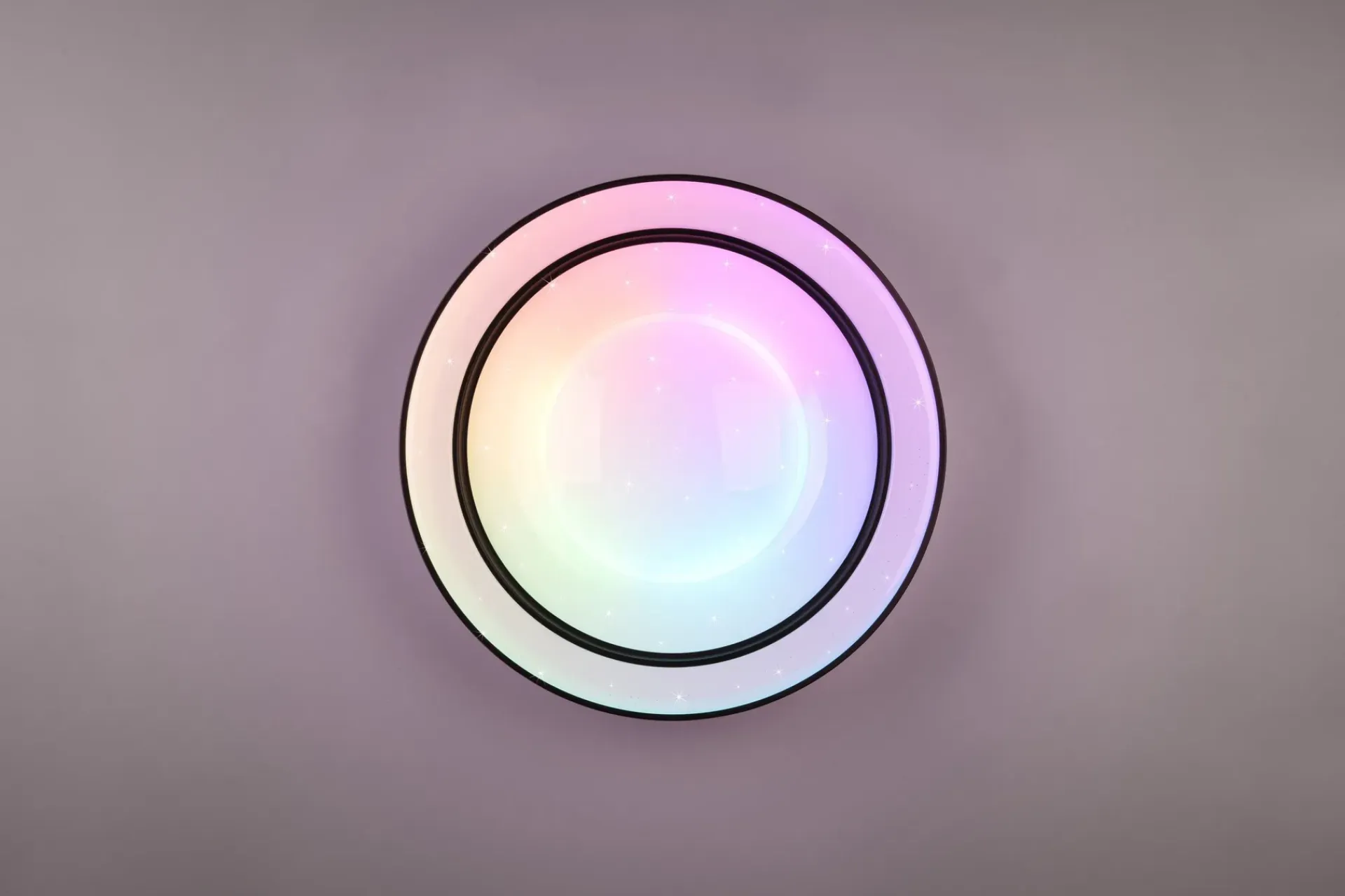 Trio Lighting Barnelampe|Taklampe-Arco LED plafond starlight RGBW Matt svart