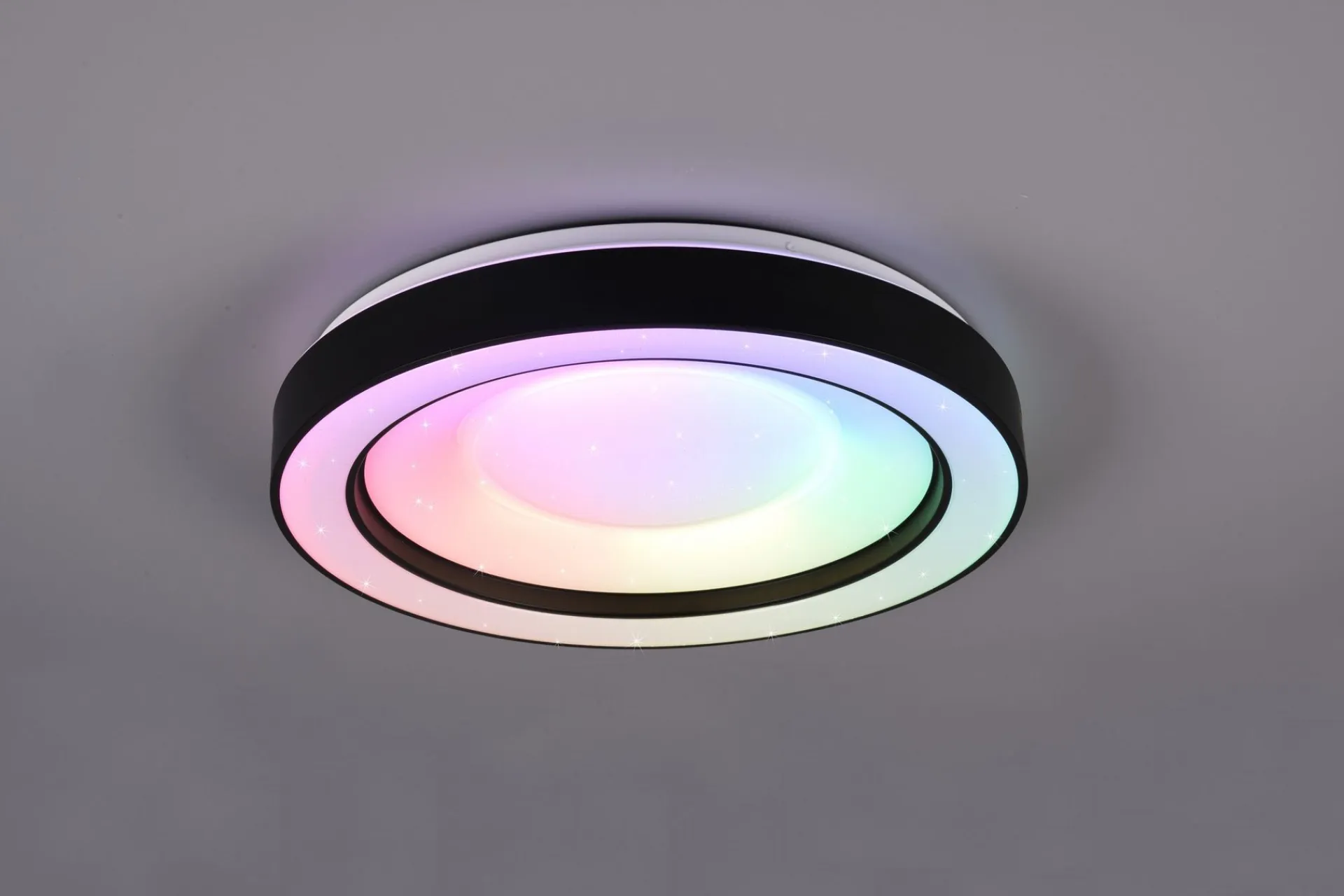 Trio Lighting Barnelampe|Taklampe-Arco LED plafond starlight RGBW Matt svart