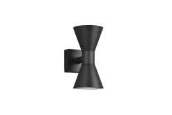 Trio Lighting Fasadebelysning|Utelampe-Ardas Vegglampe 2L GU10 matt svart Natur