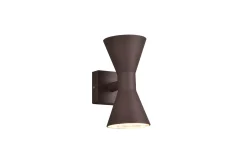 Trio Lighting Entré|Fasadebelysning-Ardas Vegglampe 2L GU10 Rustikk