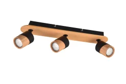 Trio Lighting Aruni Spotlight 3L GU10 Tre/Matt Svart