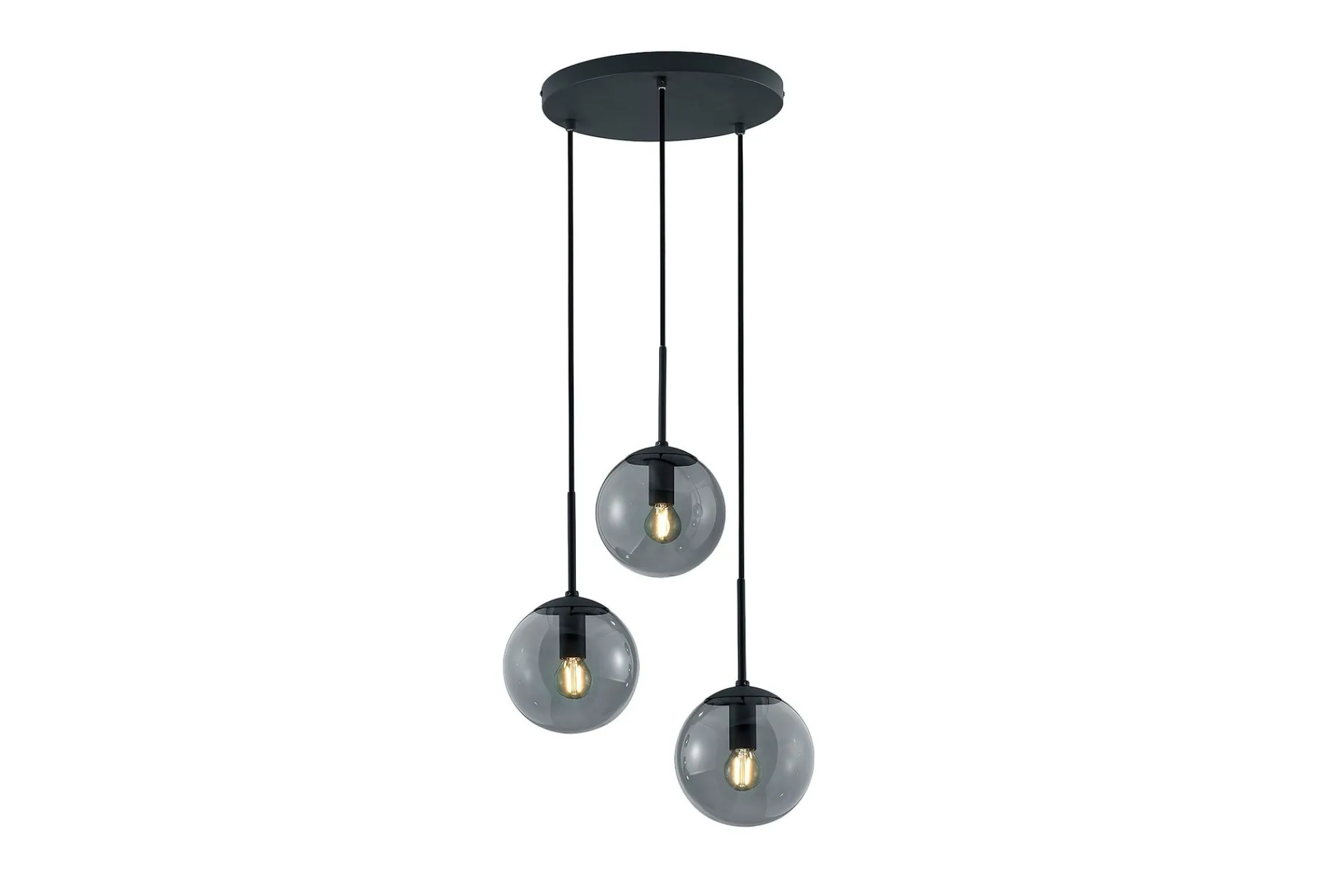Trio Lighting Balini taklampe 3L E14 antrasitt