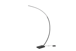 Trio Lighting Stuelampe-Bangkok LED gulvlampe matt sort Matt svart