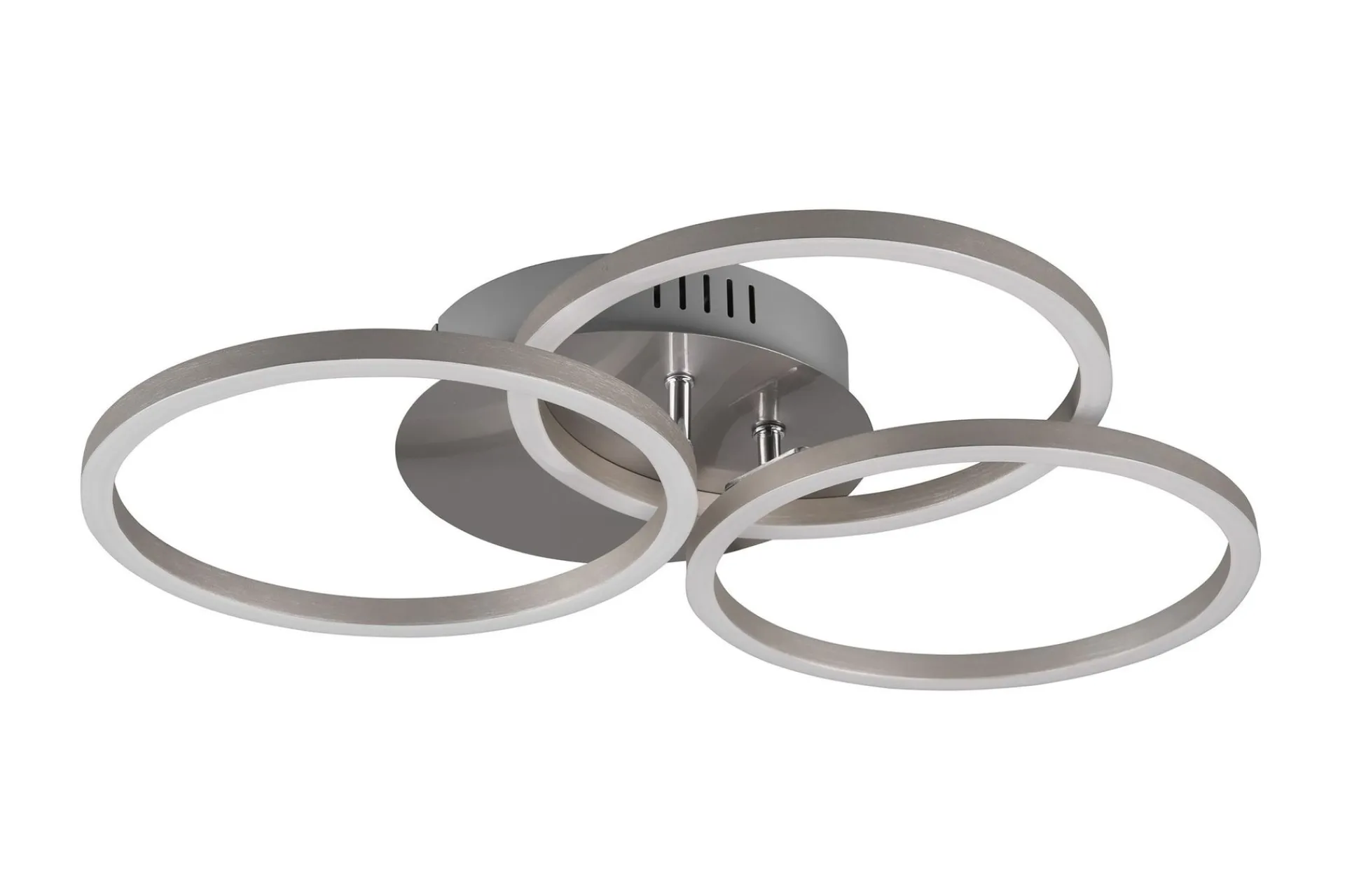 Trio Lighting Taklampe|Kjøkkenlampe-Circle LED plafond børstet Stål