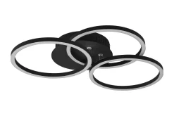 Trio Lighting Taklampe|Kjøkkenlampe-Circle LED plafond matt Svart