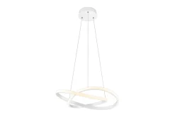 Trio Lighting Taklampe|Kjøkkenlampe-Course LED taklampe 4000K Matt hvit