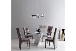 Trio Lighting Taklampe|Kjøkkenlampe-Course LED taklampe matt sort Matt svart
