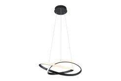 Trio Lighting Taklampe|Kjøkkenlampe-Course LED taklampe matt sort Matt svart