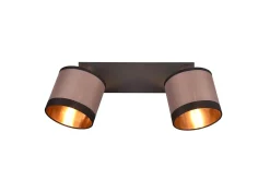 Trio Lighting Spotlights & Downlights-Davos Spotlight 2L E14 matt svart/greige Mattsvart,Gråbrun